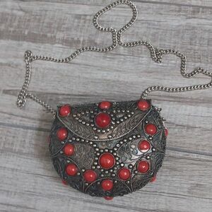 Beautiful Metal/stone Purse..